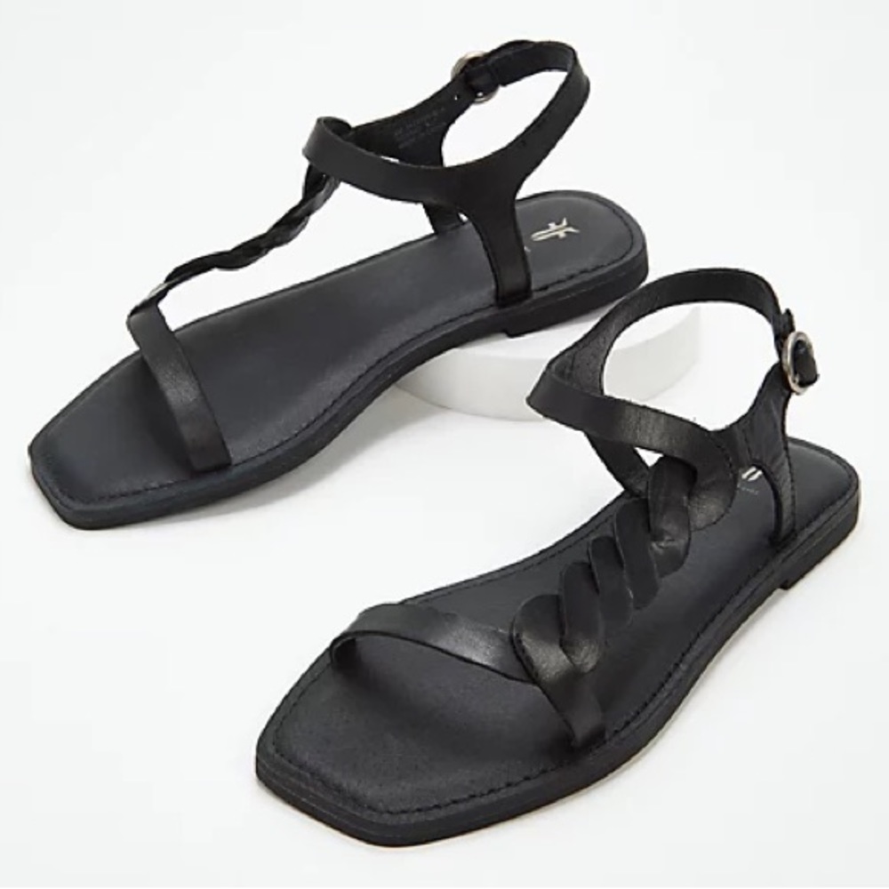 Frye - Sydney Braid Sandal - Black Size 9.5 NWOT (Did not come with tags)